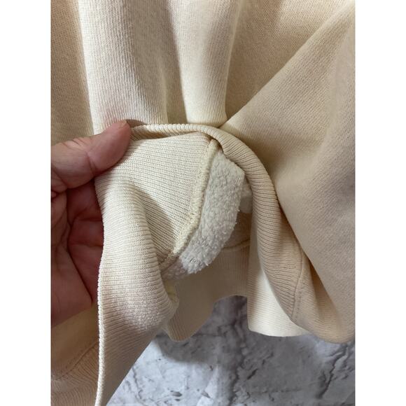 Vintage Hanes Her Way Size Large Sweatshirt Off White Single Stitch - Picture 6 of 9